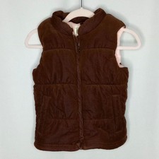 Carter's Puffer Vest Cotton Corduroy Fleece Lined Slvelss Coat Jacket Toddler 3T
