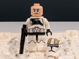 LEGO Star Wars Clone Trooper Gunner Minifigure, Phase 2 Sw0837, Set 75182