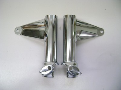 HONDA GOLDWING GL1100 HEADLIGHT MOUNT FORK COVERS CHROME 26J