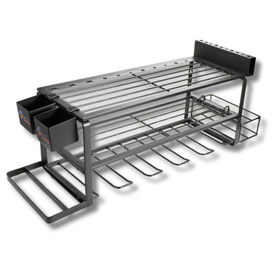 10-in-1 Power Tool Organizer Wall Mount Garage Storage Rack Drill Holder Shelf