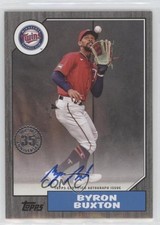 2022 Series 2 1987 Topps Baseball Black 111/199 Byron Buxton #87BA-BB Auto 0q21