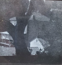 Photo Comparison W/Georges Braque Houses of Estaque, Magic Lantern Glass Slide