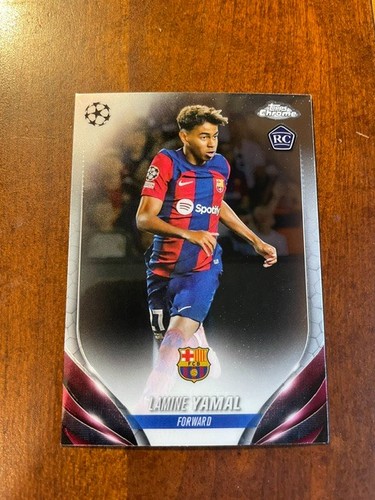 2023-24 Topps Chrome UEFA Club Competitions - Lamine Yamal #64 (RC) Rookie