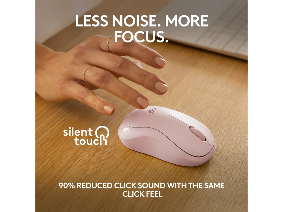 Logitech M240 Silent Bluetooth Mouse, Wireless, Compact, Portable, Smooth - Image 3 of 4