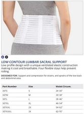 Bell-Horn Low Contour Lumbar Sacral Suppport Medium