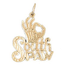 South Spaw Charm Pendant 14k Gold