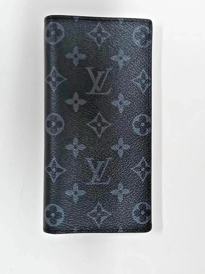 Louis Vuitton Monogram Eclipse Brazza Canvas Long… - image 2