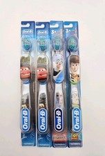 Lot Of 4 Oral-B Disney Toothbrushes, 2 Extra Soft 3  Years, 2 Soft 5-7 Years 