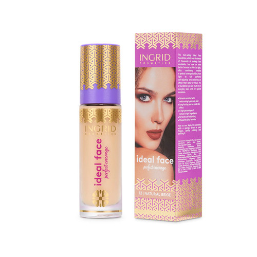 5901468921461 Тональный крем для макияжа лица Ingrid Ideal Face Make Up podkład kryjący 012 Natural B