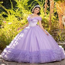 Princess Quinceanera Dresses Beaded Quinceanera Elegant Ruffles Birthday Party