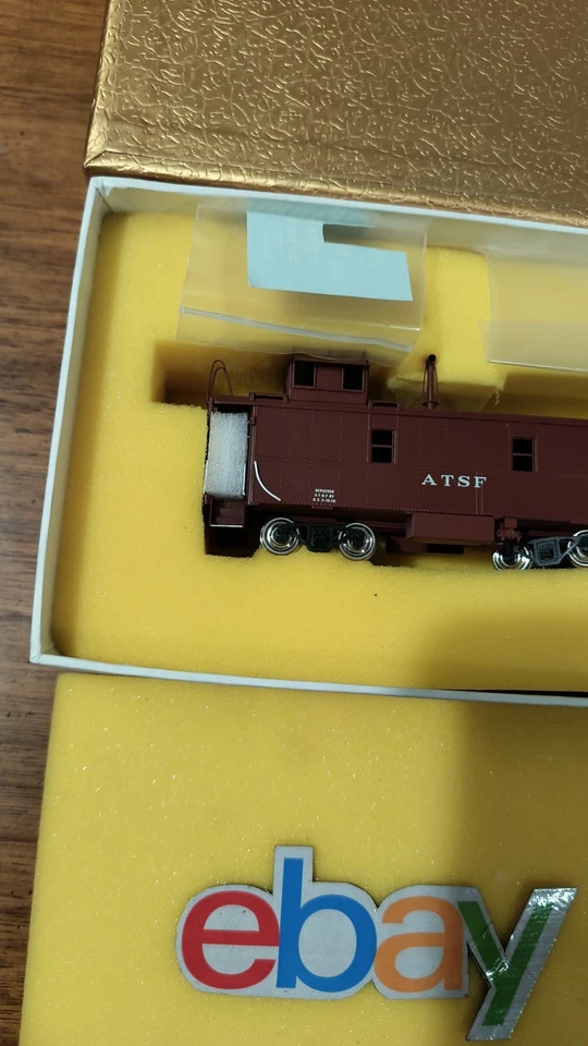 HO Brass Model - Oriental AT&SF Santa Fe Original Peaked Roof Caboose - F/P New! - Image 4 of 4