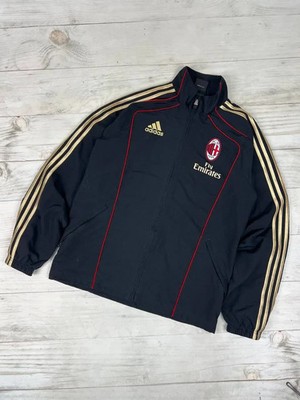 Vintage Adidas Milan 2010 2011 Track Jacket Football Soccer Men Size S  black