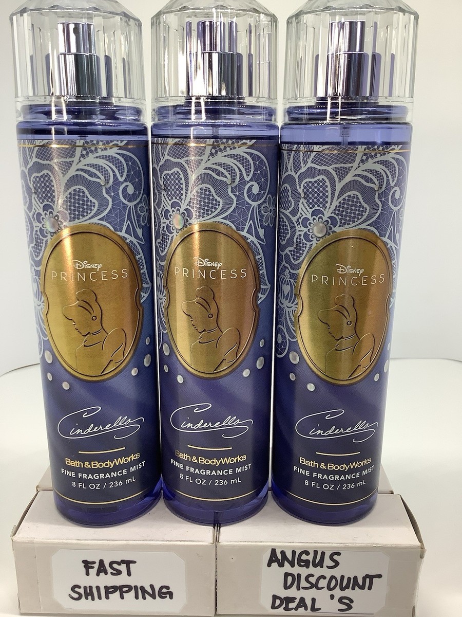 Bath & Body Works 3PCS DISNEY PRINCESS CINDERELLA Fine Fragrance