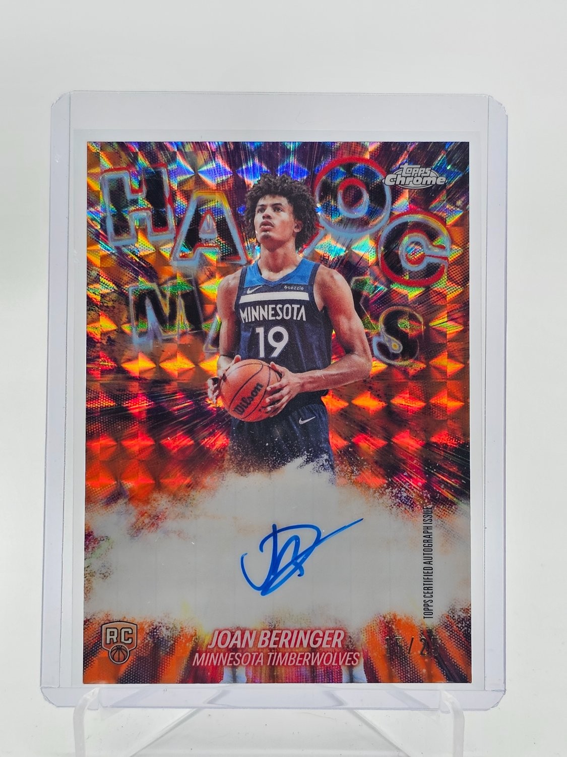 2025-26 Chrome Update Havoc Marks Joan Beringer #Q4441 Orange Geo /25