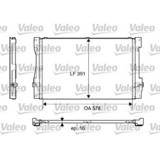 Kondensator Klimaanlage VALEO 817675 für Volvo 850 S70 V70 I