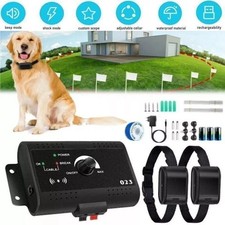 Electric dog fence system Pet sound safety housing waterproof collar receiver US