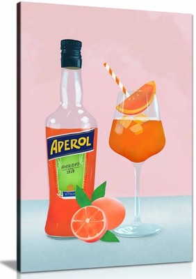 Aperol Spritz gerahmter Leinwanddruck, Bilder für Wohnwände Deko
