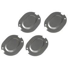 Trunk Floor Drain Plug Plates Covers 1964-66 GM Chevelle Cutlass Impala 4pc