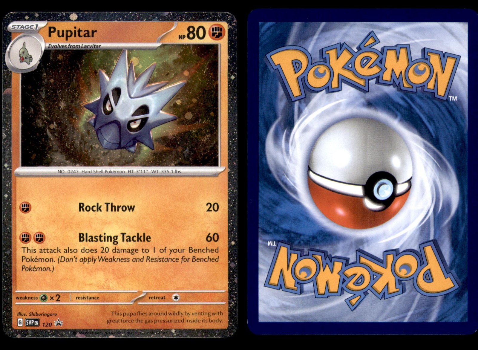Pokemon Scarlet & Violet Promo Pupitar 120 Holo Promo