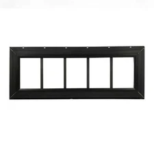 Shed Transom Window Vinyl InsulatedDoublePane Tempered Brown 29" x 10" J-Lap NEW