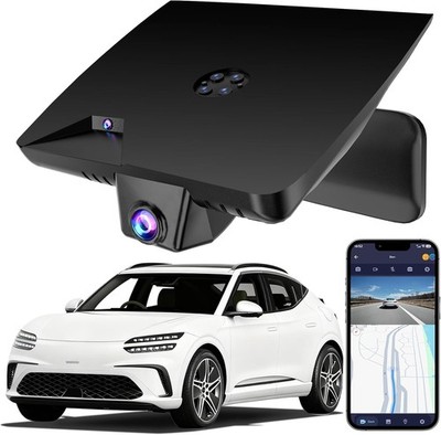 4K Car Dash Cam Genesis GV60 2023-2025 WiFi Loop Recording G-Sensor Night Vision