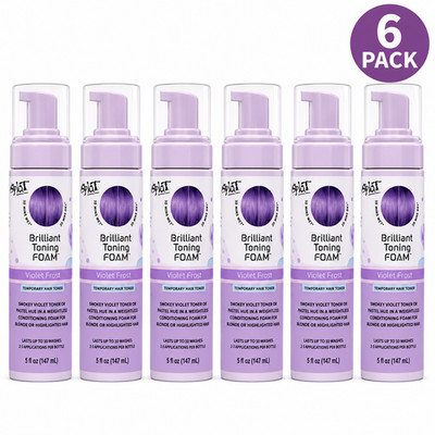 Splat Brilliant Toning Foam Violet Frost Temporary Hair Toner 5 fl oz 6 Pack