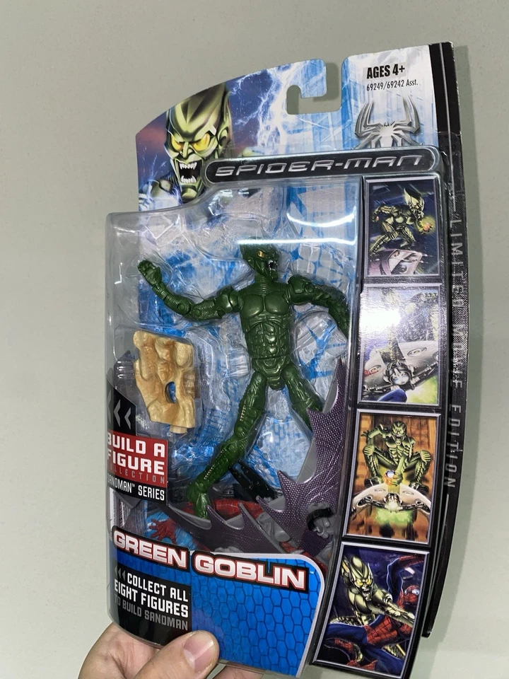 Hasbro Marvel Spider-Man 3 Green Goblin 2007 Baf Build A Figure Sandman Series - Immagine 3 di 4