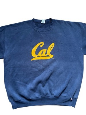 Vtg UC Berkeley Sweatshirt Cal Bears College Blue Pullover Cotton