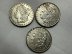 Morgan Silver Dollar 3 Coin Lot 90% Silver Coins 1880-P 1886-P 1898-P