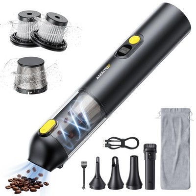 AUXITO Car Vacuum Portable Cordless 14000Pa Suction, Handheld Black 