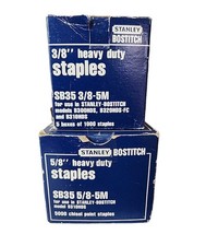 New Lot 2 STANLEY Bostitch Heavy Duty Staples 3/8"  5/8" Lengths 5000/Box NIB