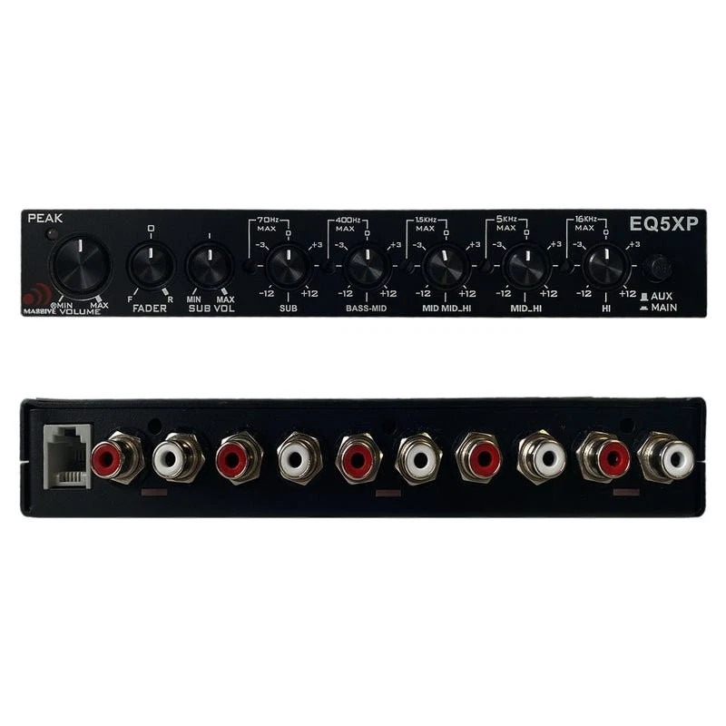 Ecualizador paramétrico de audio para automóvil Massive Audio EQ5XP 5 bandas cruzado Foto 4 de 4