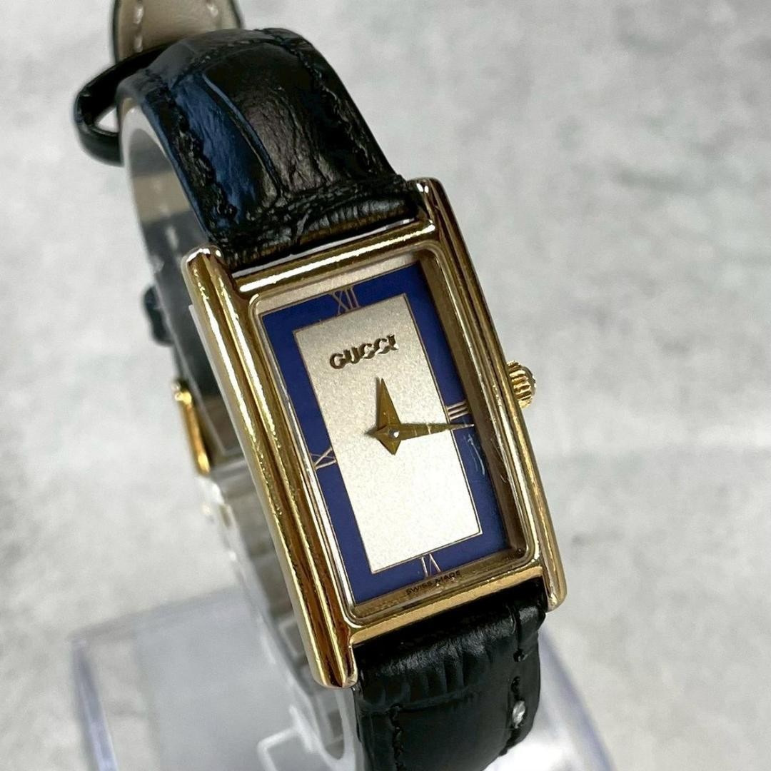 Gucci 2600L Roman Rectangular Watch Stainless Ste… - image 1