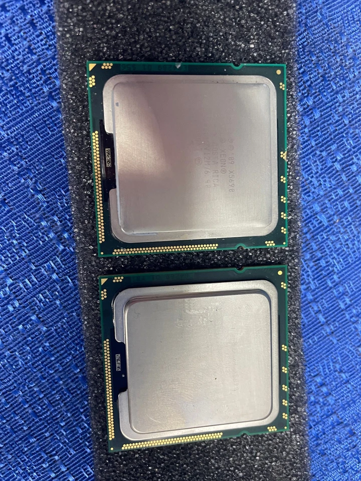 par de procesadores Intel Xeon X5690 SLBVX 3,46 ghz SLBVX a juego Foto 3 de 4