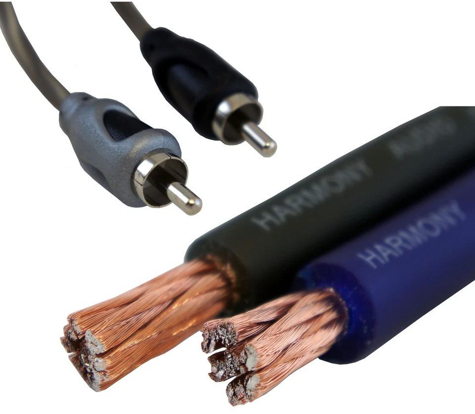 Harmony Audio HA-AK0 Car Stereo 1/0 Gauge 3000W Amp Amplifier Install Kit Nickel - Image 4 of 4