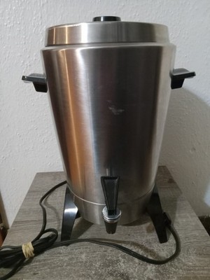 Vintage Signature Montgomery Ward Automatic Coffee Urn 30 Cup Atomic Space Age