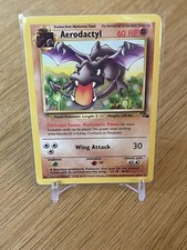 1995 aerodactyl pokemon card value - (1) - Fossil [3] Speed Stroke (40) During your opponents next turn Aerodactyl Prerelease (PSA 8) 