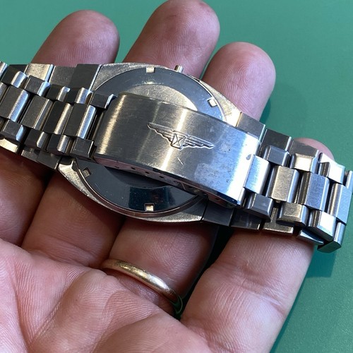 VINTAGE LONGINES ADMIRAL AUTOMATIK REF 2354 633 GEHÄUSE UND ARMBAND - VERKAUFT WIE BESEHEN - Bild 3 von 5