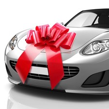 USA Big Car Bow Red, 23 inch Gift Bow, Giant Bow for Car, Birthday Bow, Huge ...