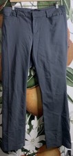 Liverpool Size 14/32 Gray Chino Straight Cut Pants Cotton Blend