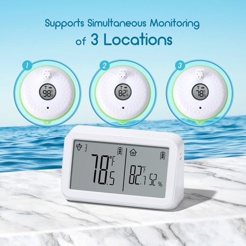 Digital Spa Pool Thermometer Aquarium Wassertester Schwimmbäder Ausrüstung Bad - Bild 11 von 29