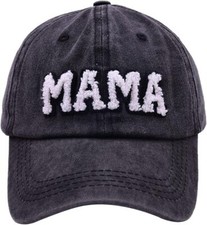 Waldeal Mama Hats for Women, Gifts Mom, New Mom to One Size, Black