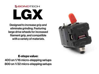 BondTech LGX Large Gears eXtruder (EXT-LGX) with Motor  FREE USA SHIPPING