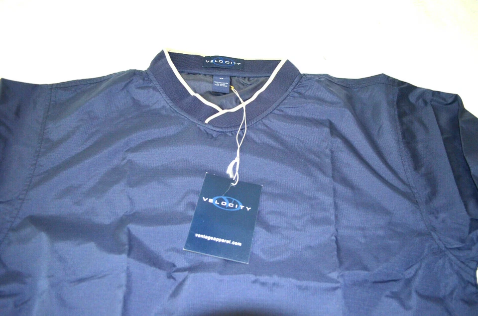New VANTAGE Golf Velocity Rip Stop Mens Size- Extra Small Blue Windshirt Jacket - Image 2 of 3