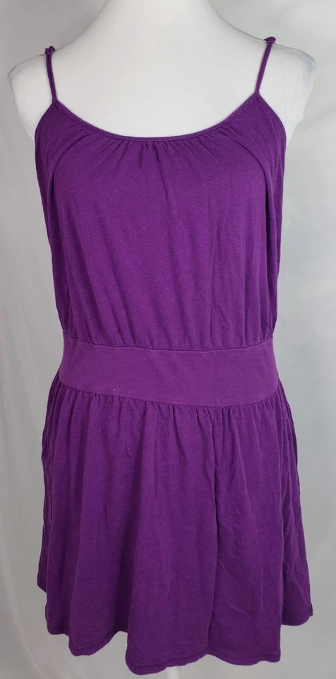 I love H81 Juniors Túnica Top Vestido Cami Correa Espagueti Pullover Púrpura Grande Foto 2 de 4