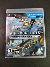 Air Conflicts Pacific Carriers (Sony PlayStation 3, 2013) Complete Game w/Manual