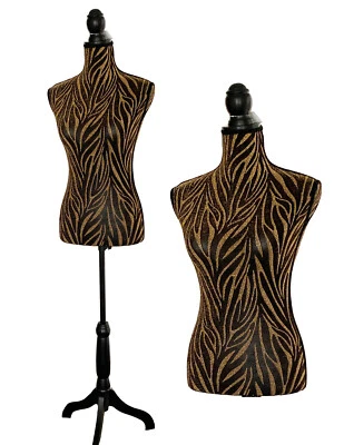 MARKENLOS Schneiderpuppe / Torso Weiblich / Schaufensterpuppe / Deko 462 Glitzer