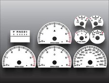 Instrument Cluster White Face Gauges For 1998-2001 Dodge Ram Gas