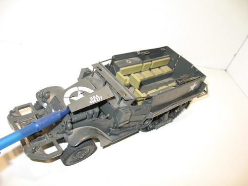 1:24 Huge Military Half Track USA Fully Metal, 29 Cm Long, 1 Kg - Picture 6 of 11