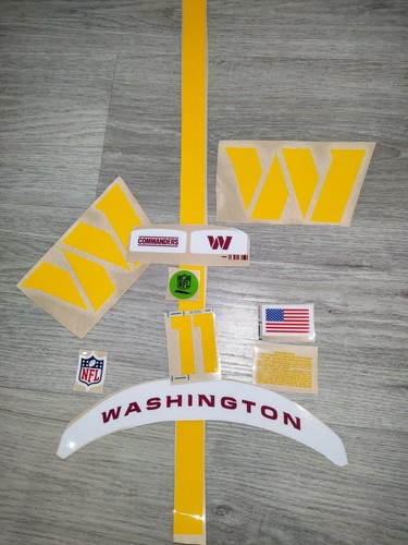 3M Washington Commanders Football Helm 20 Mil Vinyl Aufkleber Geschwindigkeit